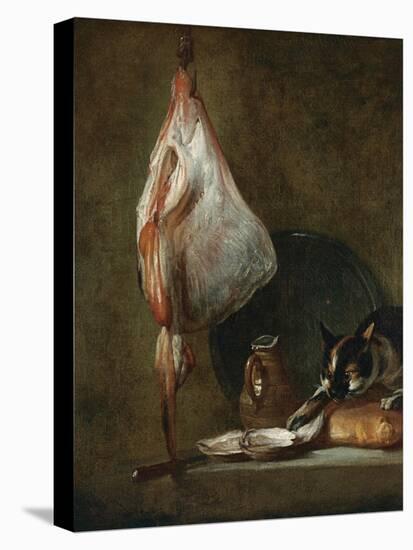 Still Life with Cat and Rayfish-Jean-Baptiste Simeon Chardin-Premier Image Canvas