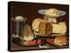 Still Life With Cheeses, Artichoke, And Cherries-Clara Peeters-Premier Image Canvas