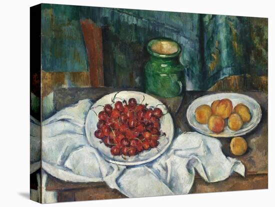 Still Life with Cherries and Peaches, 1885-1887-Paul Cézanne-Premier Image Canvas