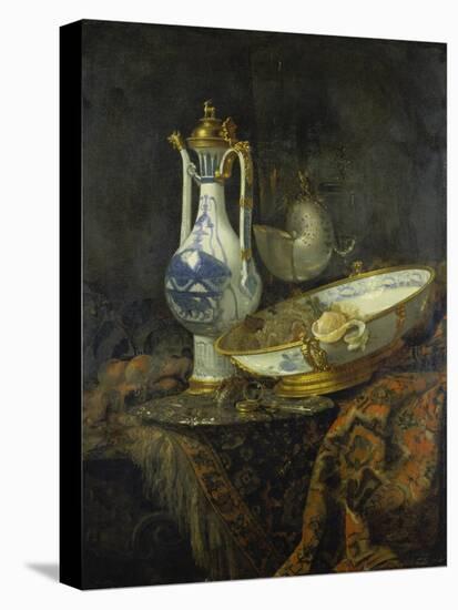 Still Life with Delft Vase and Bowl-Willem Kalf-Premier Image Canvas