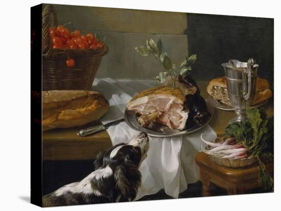 Still Life with Dog-Alexandre-Francois Desportes-Premier Image Canvas