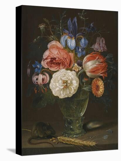 Still life with flowers, a rummer and a mouse-Clara Peeters-Premier Image Canvas