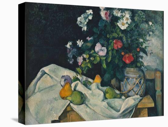 Still Life with Flowers and Fruit, 1889-1890-Paul Cézanne-Premier Image Canvas