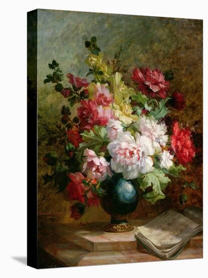 Still Life with Flowers and Sheet Music-Emile Henri Brunner-lacoste-Premier Image Canvas