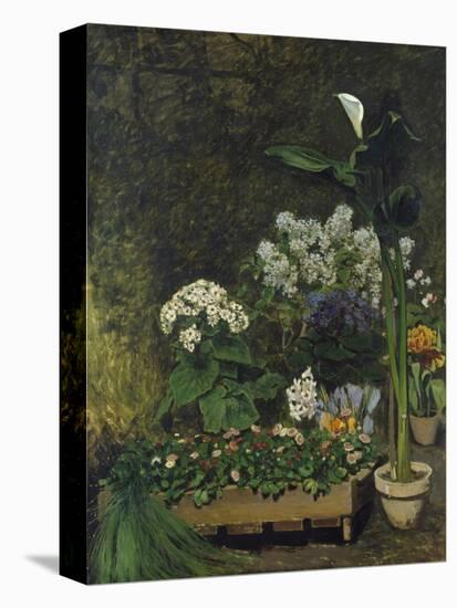 Still-Life with Flowers (Arum and Green House Plants), 1864-Pierre-Auguste Renoir-Premier Image Canvas