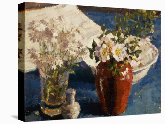 Still Life with Flowers in a Vase, 1911-14 (oil on canvas)-Harold Gilman-Premier Image Canvas