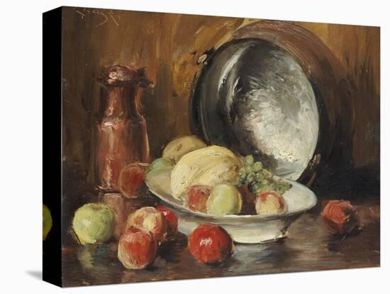 Still Life with Fruit and Copper Pot-William Merritt Chase-Premier Image Canvas