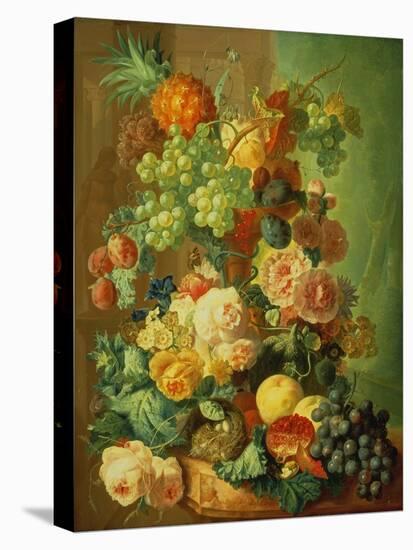 Still Life with Fruit and Flowers-Jan van Os-Premier Image Canvas