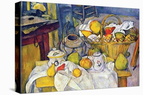 Still Life with Fruit Basket-Paul C?zanne-Stretched Canvas