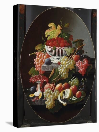 Still Life with Fruit, C.1850-70 (Oil on Canvas)-Severin Roesen-Premier Image Canvas