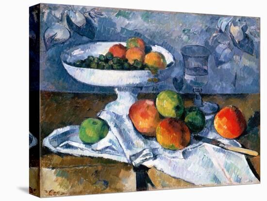 Still Life with Fruit Dish, 1879-80 (Oil on Canvas)-Paul Cezanne-Premier Image Canvas