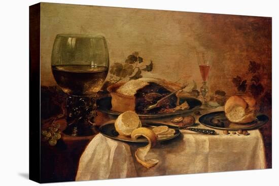 Still Life with Fruit Pie, 1635-Willem Claesz. Heda-Premier Image Canvas