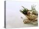 Still Life with Garlic and Various Fresh Herbs-Klaus Arras-Premier Image Canvas