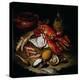 Still Life with Herring, Lobster, Turbots, Mullets, Oysters, Sea Hen, Lemon, and Brickwork Pot-Hayez Francesco-Premier Image Canvas