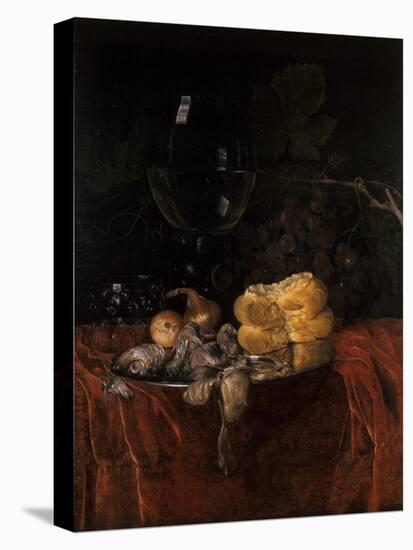 Still Life with Herring-Willem van Aelst-Premier Image Canvas