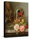 Still Life with Humming Bird in a Glass Dome-Edward Pritchett-Premier Image Canvas