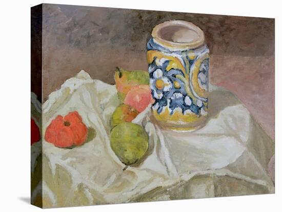 Still Life with Italian Earthenware Jar-Paul Cézanne-Premier Image Canvas