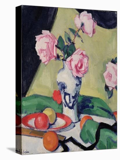 Still Life with Japanese Jar and Roses, C.1919-Samuel John Peploe-Premier Image Canvas