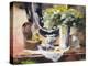 Still Life with Lamp and Flowers-John Lidzey-Premier Image Canvas