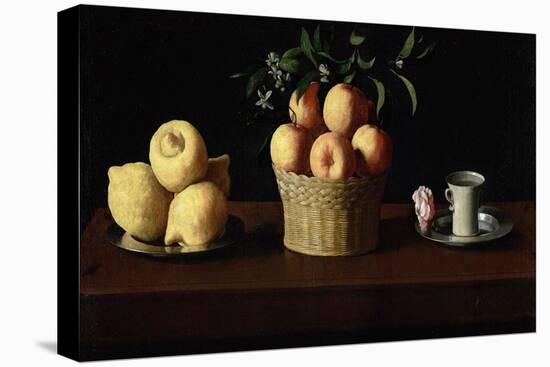 Still Life with Lemons, Oranges and a Rose, 1633-Francisco de Zurbaran-Premier Image Canvas