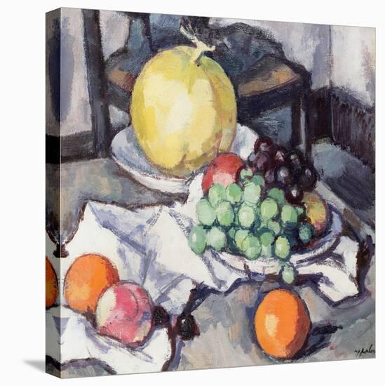 Still Life with Melons and Grapes-Samuel John Peploe-Premier Image Canvas