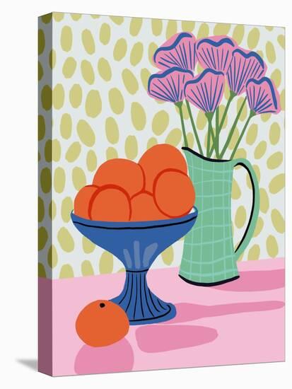 Still Life with Oranges-Tara Reed-Stretched Canvas