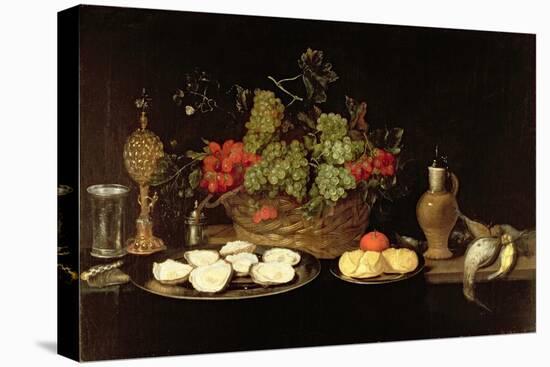 Still Life with Oysters-Frans Ykens-Premier Image Canvas
