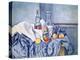 Still-Life with Peaches and Bottles-Paul Cézanne-Premier Image Canvas