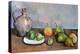 Still Life with Pitcher and Fruit, 1885-87-Paul Cézanne-Premier Image Canvas