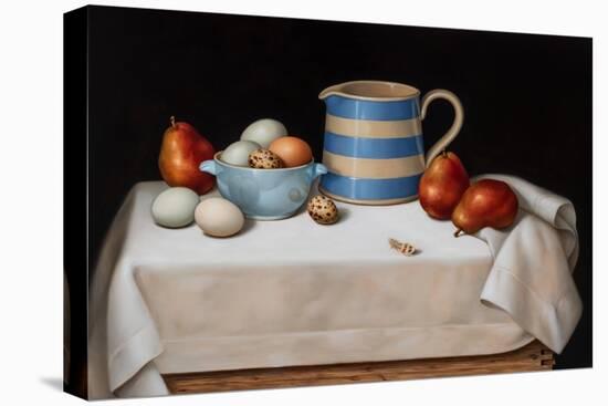 Still Life with Quail Feather, 2019 (Oil on Linen)-Catherine Abel-Premier Image Canvas