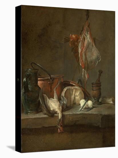 Still Life with Ray and Basket of Onions, 1731-Jean-Baptiste Simeon Chardin-Premier Image Canvas