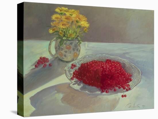 Still Life with Redcurrants and Marigolds, 1991-Timothy Easton-Premier Image Canvas