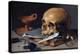 Still Life with Skull and Quill-Pieter Claesz-Premier Image Canvas