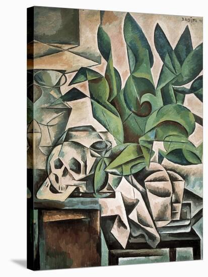 Still Life with Skull-Bohumil Kubista-Stretched Canvas