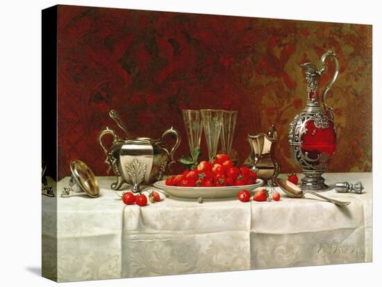 Still Life with Strawberries and Silverware, 1889-Milne Ramsey-Premier Image Canvas