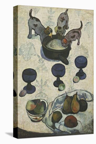 Still Life with Three Puppies-Paul Gauguin-Premier Image Canvas