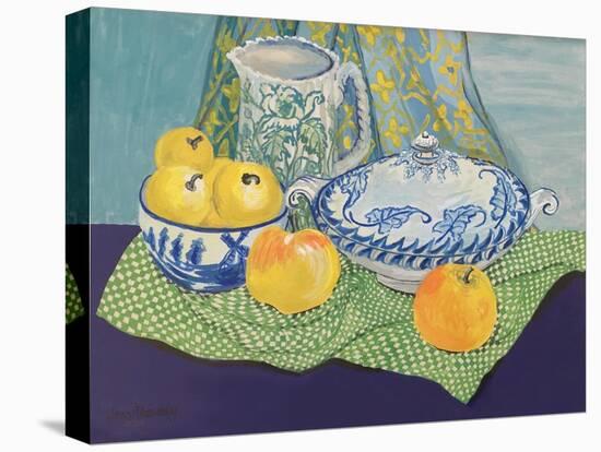Still life with Tureen and Apples,1999,-Joan Thewsey-Premier Image Canvas