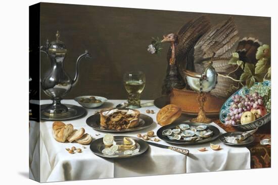 Still Life with Turkey Pie-Pieter Claesz-Premier Image Canvas