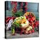 Still Life with Various Hungarian Peppers-null-Premier Image Canvas