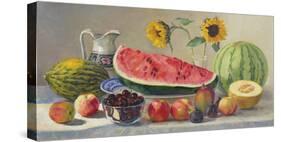 Still Life With Watermelon-Valeriy Chuikov-Stretched Canvas