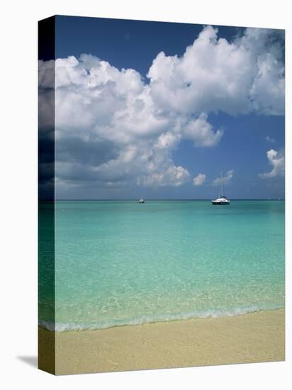 Still Turquoise Sea off Seven Mile Beach, Grand Cayman, Cayman Islands, West Indies-Ruth Tomlinson-Premier Image Canvas