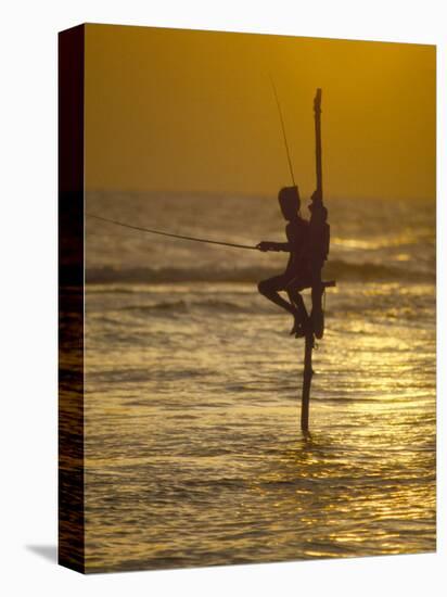 Stilt Fisherman (Pole Fisherman), Sri Lanka-Michael Busselle-Premier Image Canvas