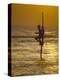 Stilt Fisherman (Pole Fisherman), Sri Lanka-Michael Busselle-Premier Image Canvas