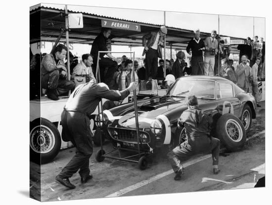 Stirling Moss in a Ferrari, Goodwood, 1961-null-Premier Image Canvas