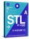 STL St. Louis Luggage Tag II-NaxArt-Stretched Canvas