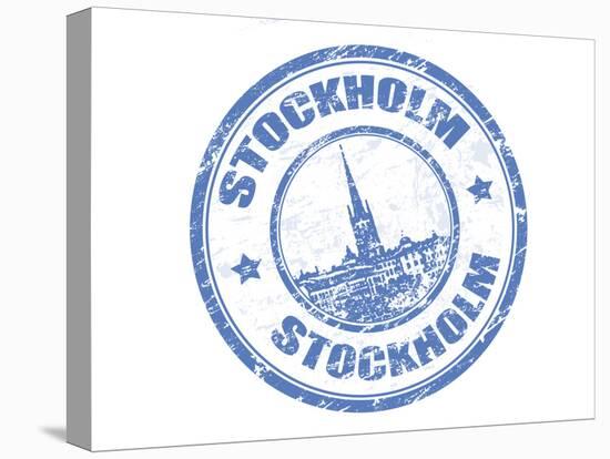 Stockholm Stamp-radubalint-Stretched Canvas