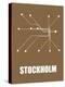 Stockholm Subway Map II-null-Stretched Canvas