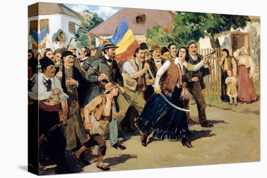 Stoica Ana Ipatescu Guiding Revolutionary Troops, June 1848, Romania-null-Premier Image Canvas
