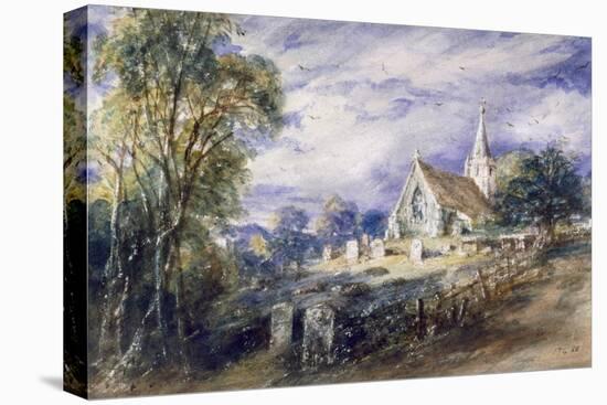 'Stoke Poges Church', Buckinghamshire, 1833-John Constable-Premier Image Canvas