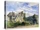 Stokesay Castle and Abbey-David Cox-Premier Image Canvas